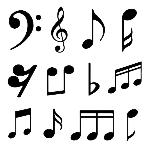 Music Notes Silhouette Pack