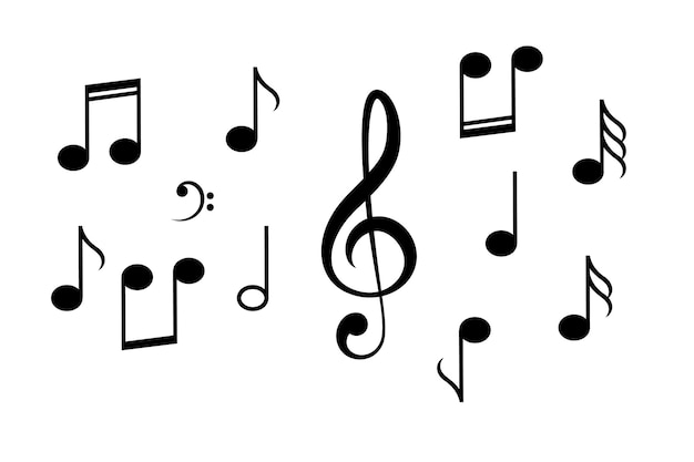 Music notes vector icon