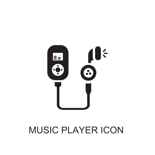 Music player vector icon icon