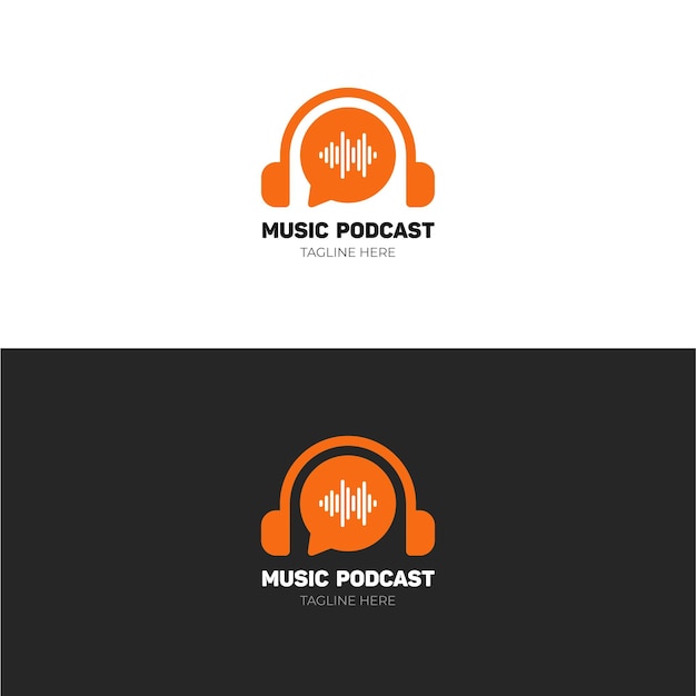 Music podcast chat logo idea