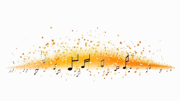 Music Random Fireworks Stream Vector Illustration