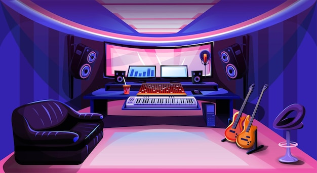 Music studio room