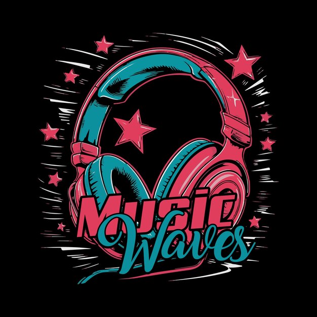 Vector music t shirt design