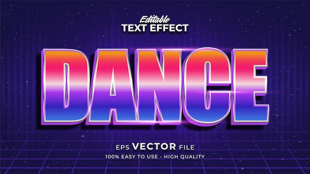 Music Text in Colorful Gradient with Glowing Effect and Futuristic Style