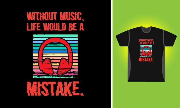 Vector music tshirt design