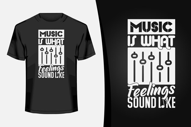 Vector music typography tshirt design