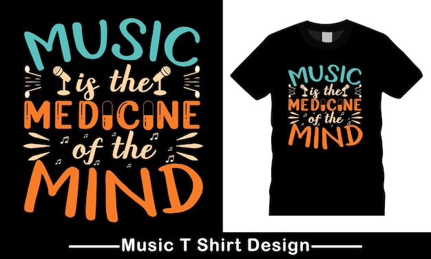 Music typography vector tshirt design