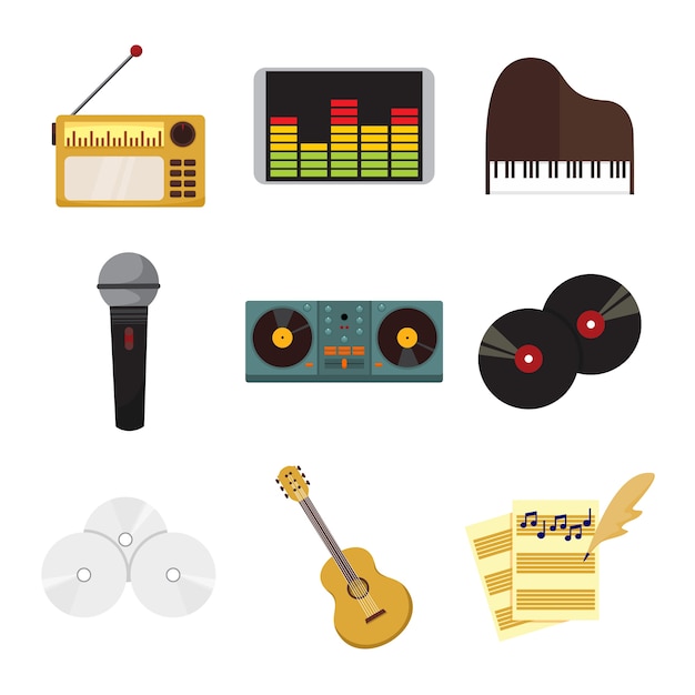 Musical Equipment Instrument Set