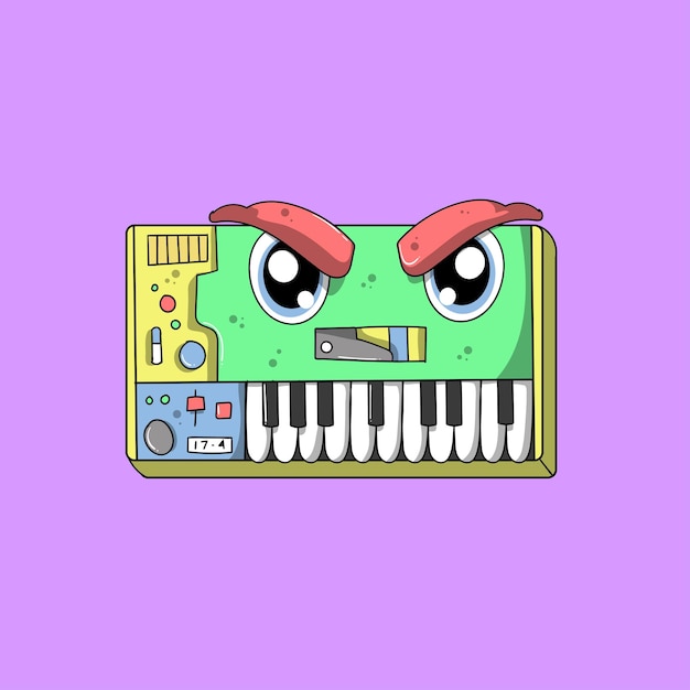 Musical Instrument Cute Monster