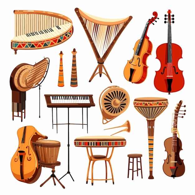 Vector musical_instruments_set