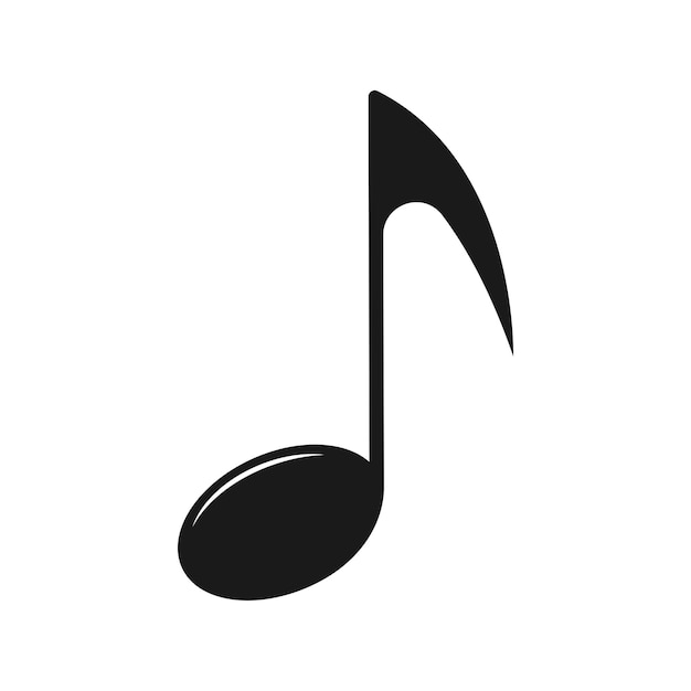 Vector musical note logo vector