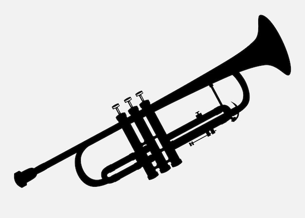 musical trumpet vector icon