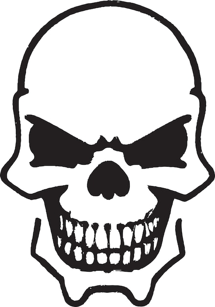 Musician Skull Logo Icon Vector