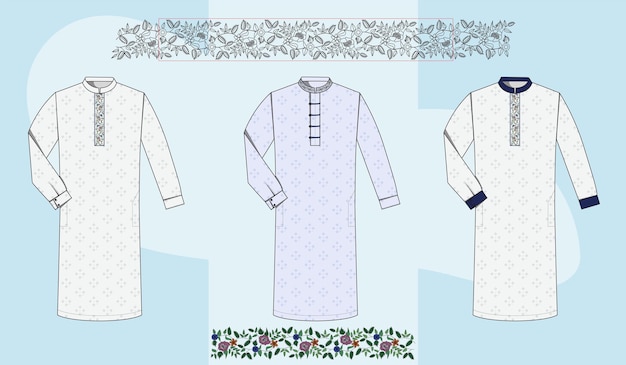 Muslim Clothing Design with Unique Embroidery and Print