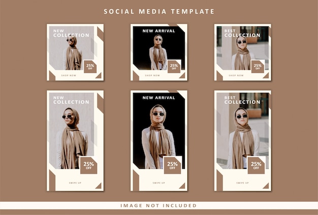 Muslim fashion social media template