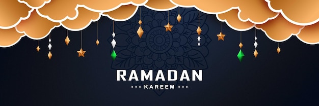 Muslim festival ramadan kareem greeting background