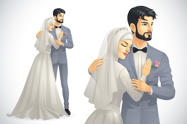 Muslim Wedding Couple