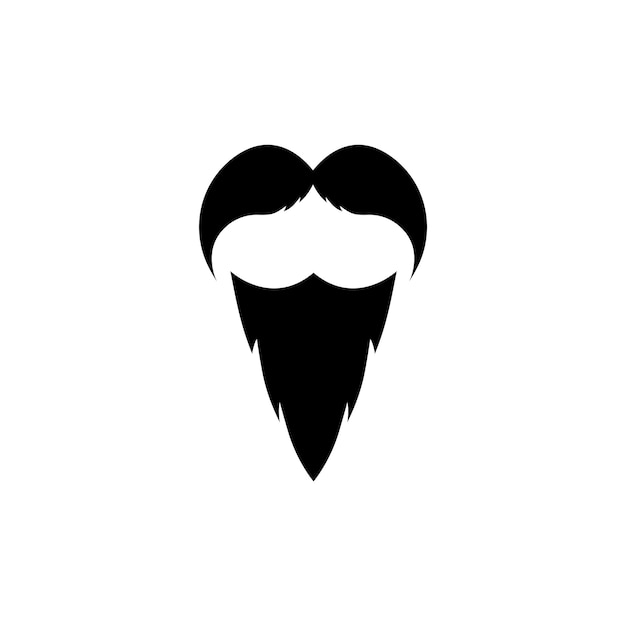 Mustache icon vector ilustration template