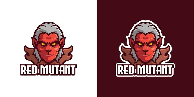 Mutant Monster Mascot Character Logo Template