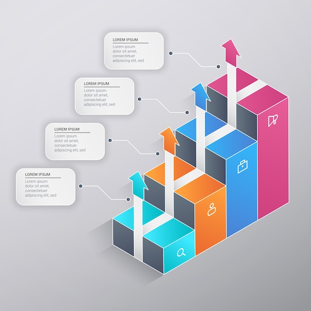  Muticolor Business Infographic Template Design