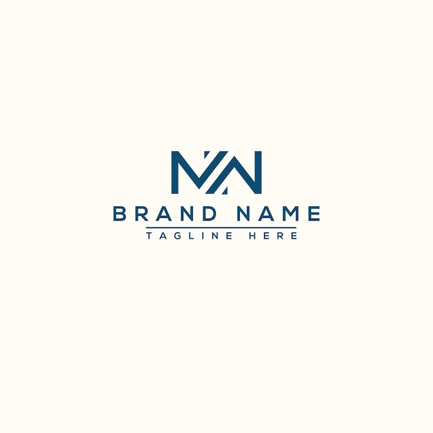 MW Logo Design Template Vector Graphic Branding Element