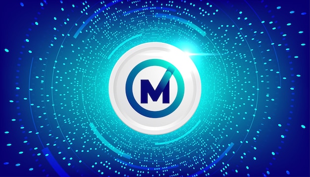 MXC coin cryptocurrency concept banner background