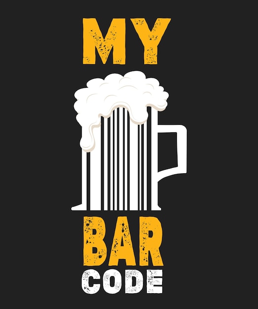 My Bar Code TShirt Design