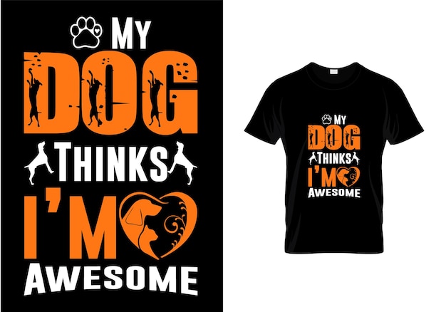 My dog thinking t shirt design