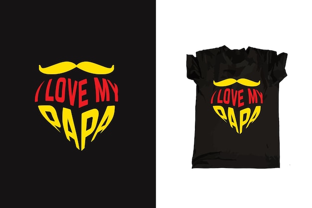 My favorite people call me papa typography father tshirt design