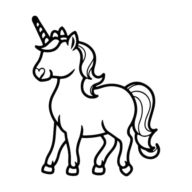 Vector my little pony coloring page design