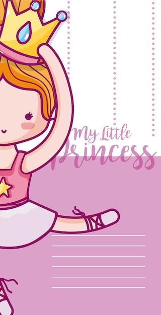 My little princess cute card 