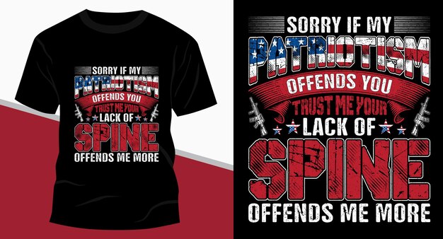 My Patriotism Veteran typography tshirt design