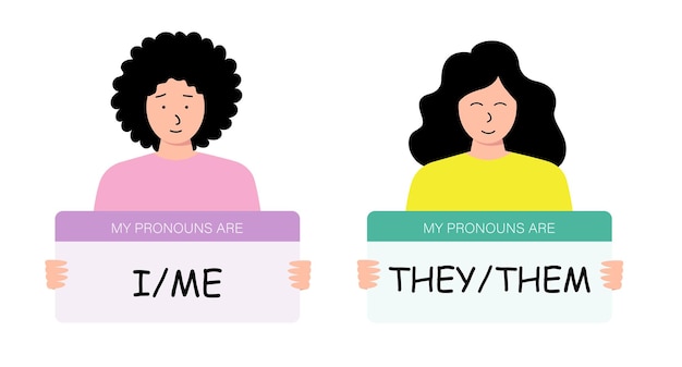 My pronoun I Me They and Them For English studing