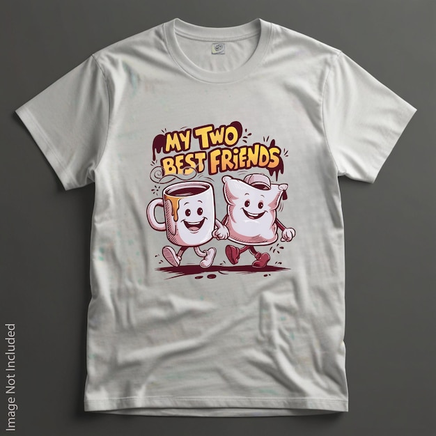 My two best friends quotes mug and pillow vector tshirt design