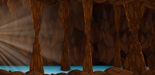 A mystery cave landscape