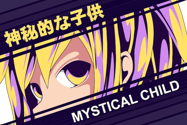 mystical child anime comic manga style