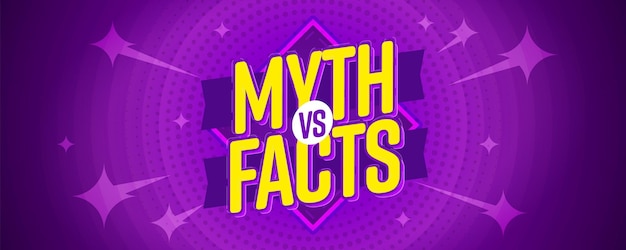 Myth versus facts banner background