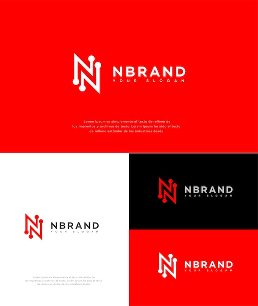 N Letter Logo Brand Icon Identity Sign N Letter Symbol Template