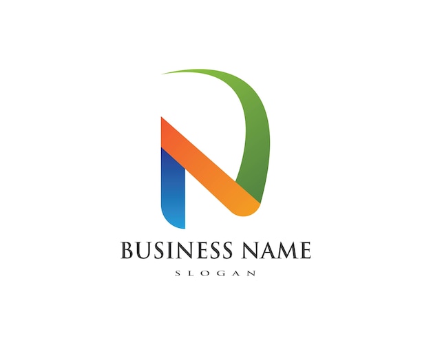 N Letter Logo Business 