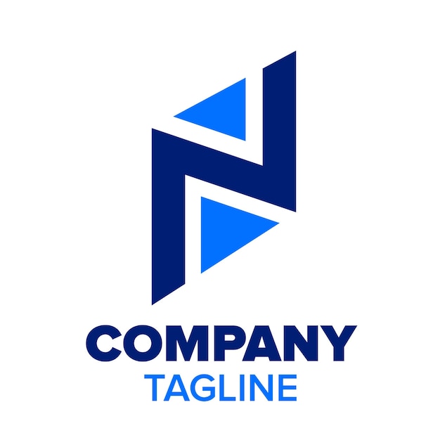 n letter logo for company