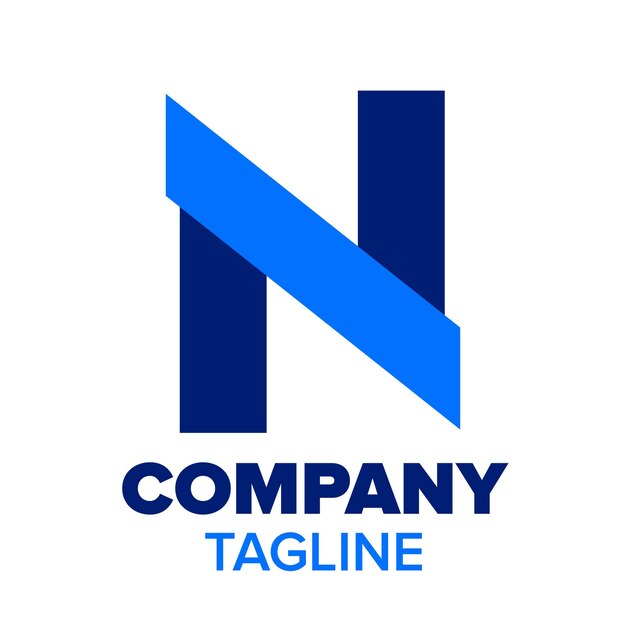 n letter logo for company