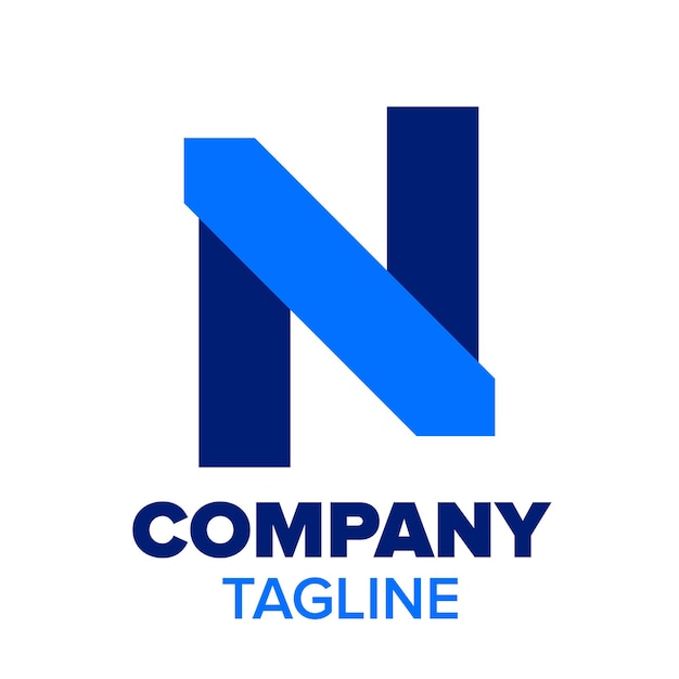 n letter logo for company