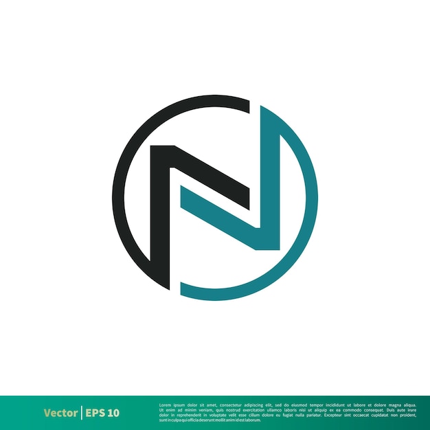 N Letter Logo Template Illustration Design Vector EPS 10