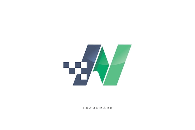 N Letter Vector Trademark Brand Logo