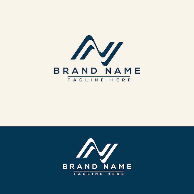 N Logo Design Template Vector Graphic Branding Element.