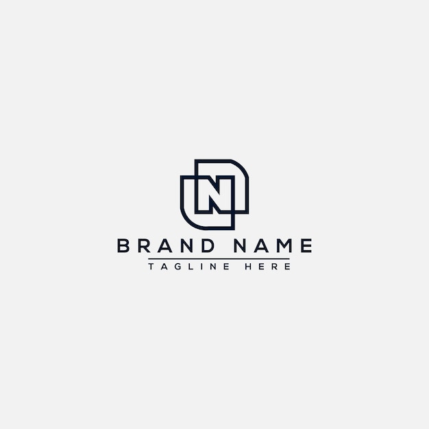 N Logo Design Template Vector Graphic Branding Element