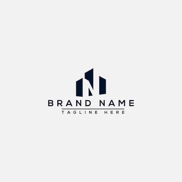 N Logo Design Template Vector Graphic Branding Element