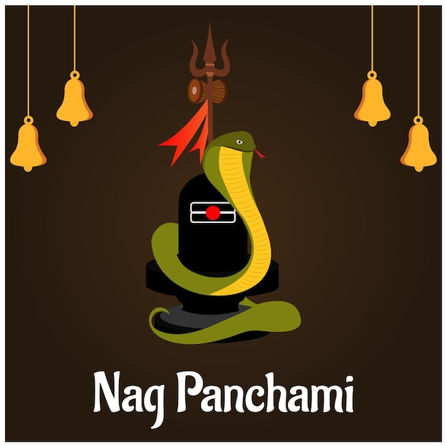 Naag Panchami Hindu Festival Vector Illustration