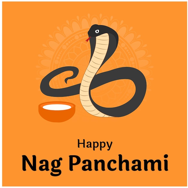 Naag Panchami Hindu Festival Vector Illustration