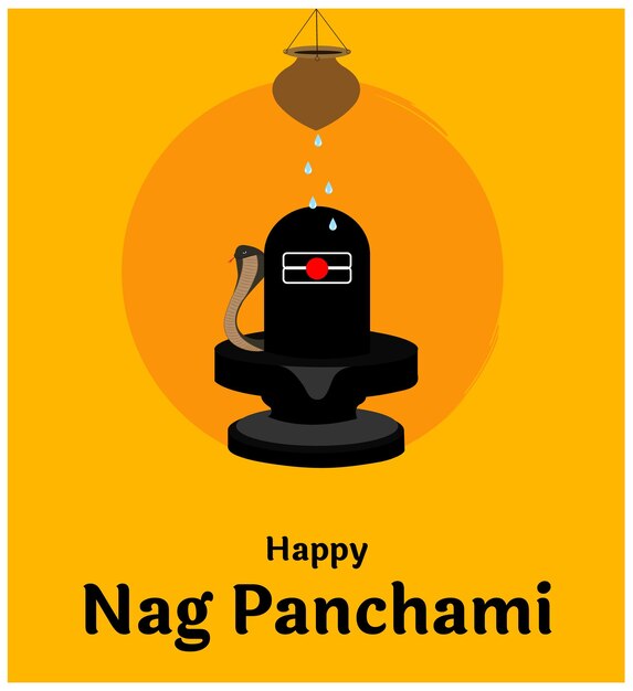 Naag Panchami Hindu Festival Vector Illustration